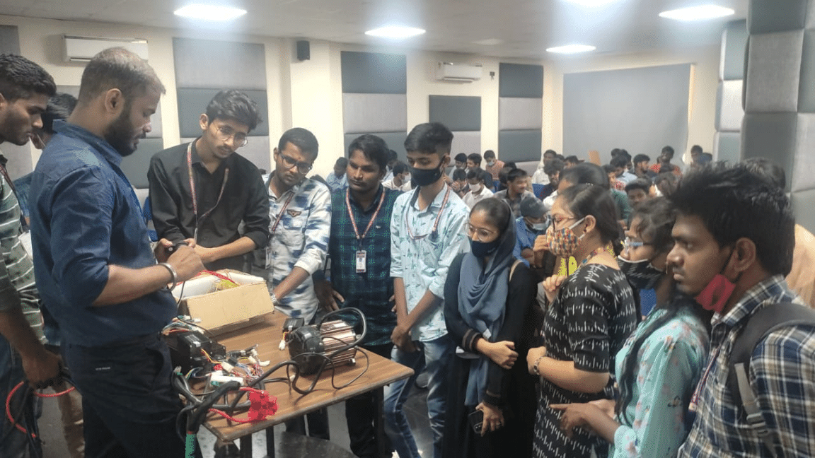  Workshop on Powertrain of Electric Vehicle and designning process of any product in software At JB institute of technology